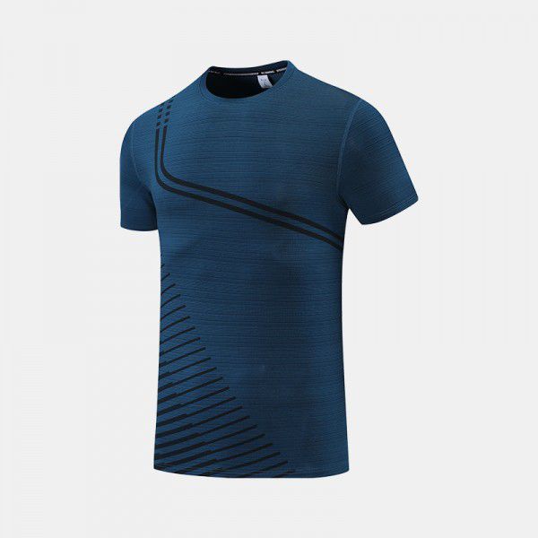 Sports T-shirt, short sleeved men's summer running quick drying clothes, fitness top, fitness training suit